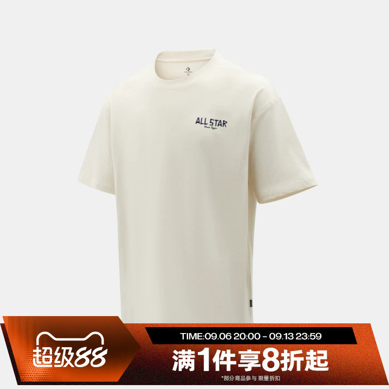 滔搏converse匡威男子运动休闲舒适短袖T恤MCK074-W2Y