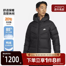 滔搏NIKE耐克男子短款连帽保暖运动休闲羽绒服DV1132-010