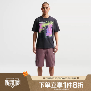 滔搏NIKE耐克男图案印花圆领运动休闲短袖 045 T恤IH1372