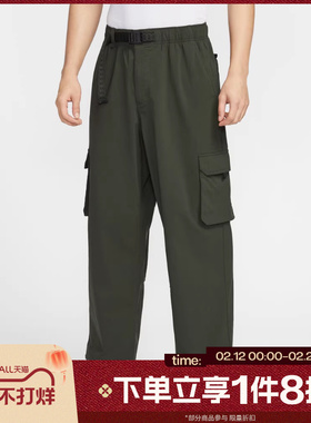 滔搏NIKE耐克男女工装运动休闲滑板长裤FV7348-355