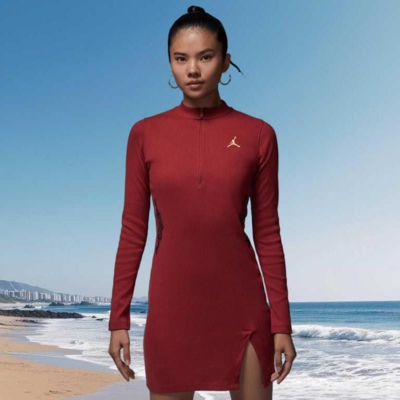 马年系列|滔搏NIKE耐克女子运动休闲长袖针织连衣裙IQ3963-613,运动服/休闲服装,运动连衣裙,淘宝优惠券,粉丝福利购,淘宝优惠卷