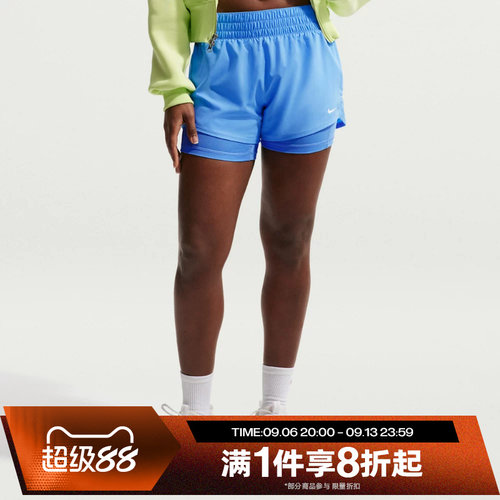 滔搏NIKE耐克女子运动休闲舒适跑步短裤DX6013-413