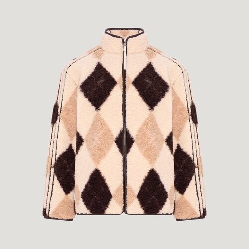 滔搏adidas阿迪达斯三叶草女子ARGYLE FL运动休闲夹克外套LH9622
