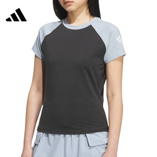 SS2運(yùn)動(dòng)休閑短袖 滔搏adidas阿迪達(dá)斯女子FUSTL TEE T恤KC3767