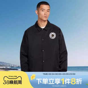 滔搏NIKE耐克男子梭织印花休闲运动翻领夹克外套IR0108-010