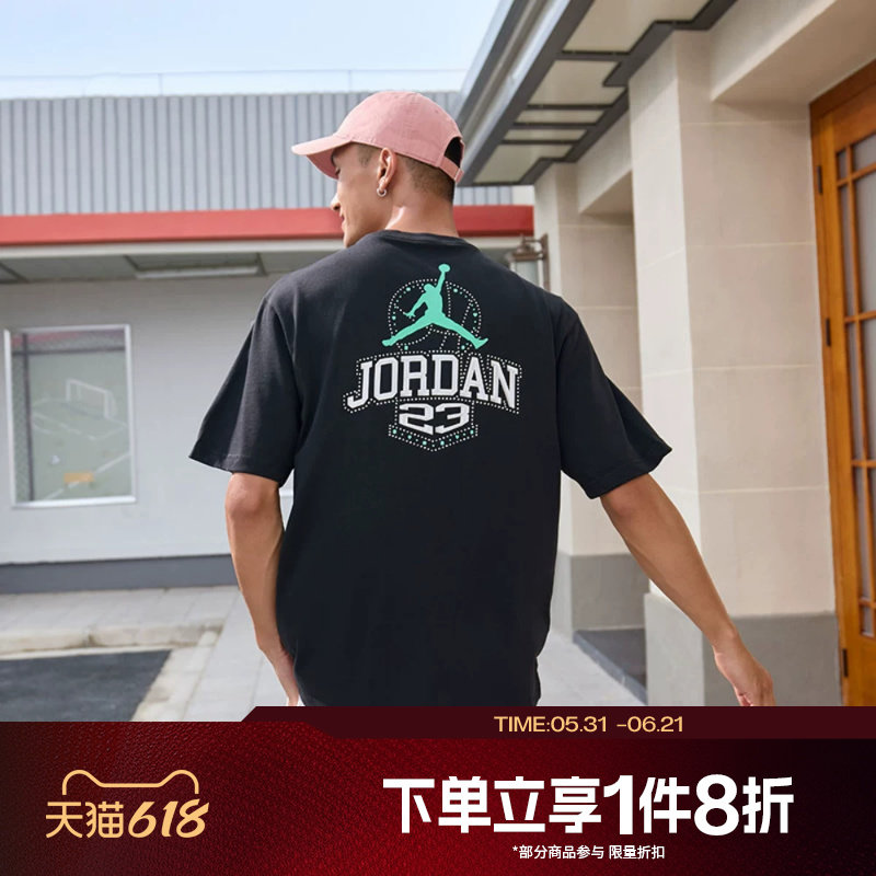 滔搏NIKE耐克男子休闲后背印花短袖运动T恤IM3354-010
