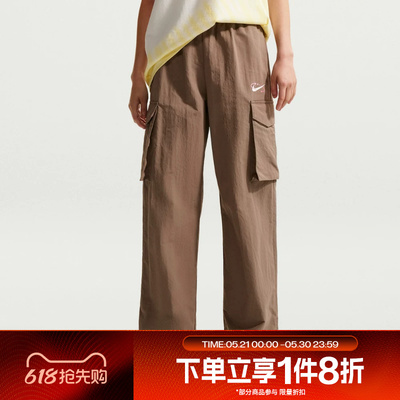 滔搏NIKE耐克女子直筒裤工装运动舒适休闲长裤IR7567-214