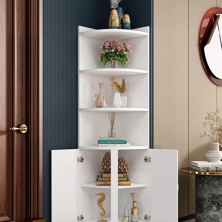 转角柜墙角柜三角柜727拐角落置门物架客厅卧室厨房口角圆墙边弧