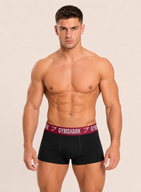 CTU Gymshark男子运动休闲高弹亲肤平角弹性面料内裤2 不支持退换