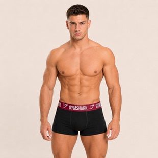 CTU Gymshark男子运动休闲高弹亲肤平角弹性面料内裤2 不支持退换