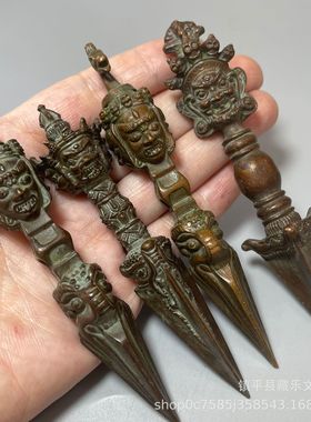 藏传尼泊尔金刚杵三面普