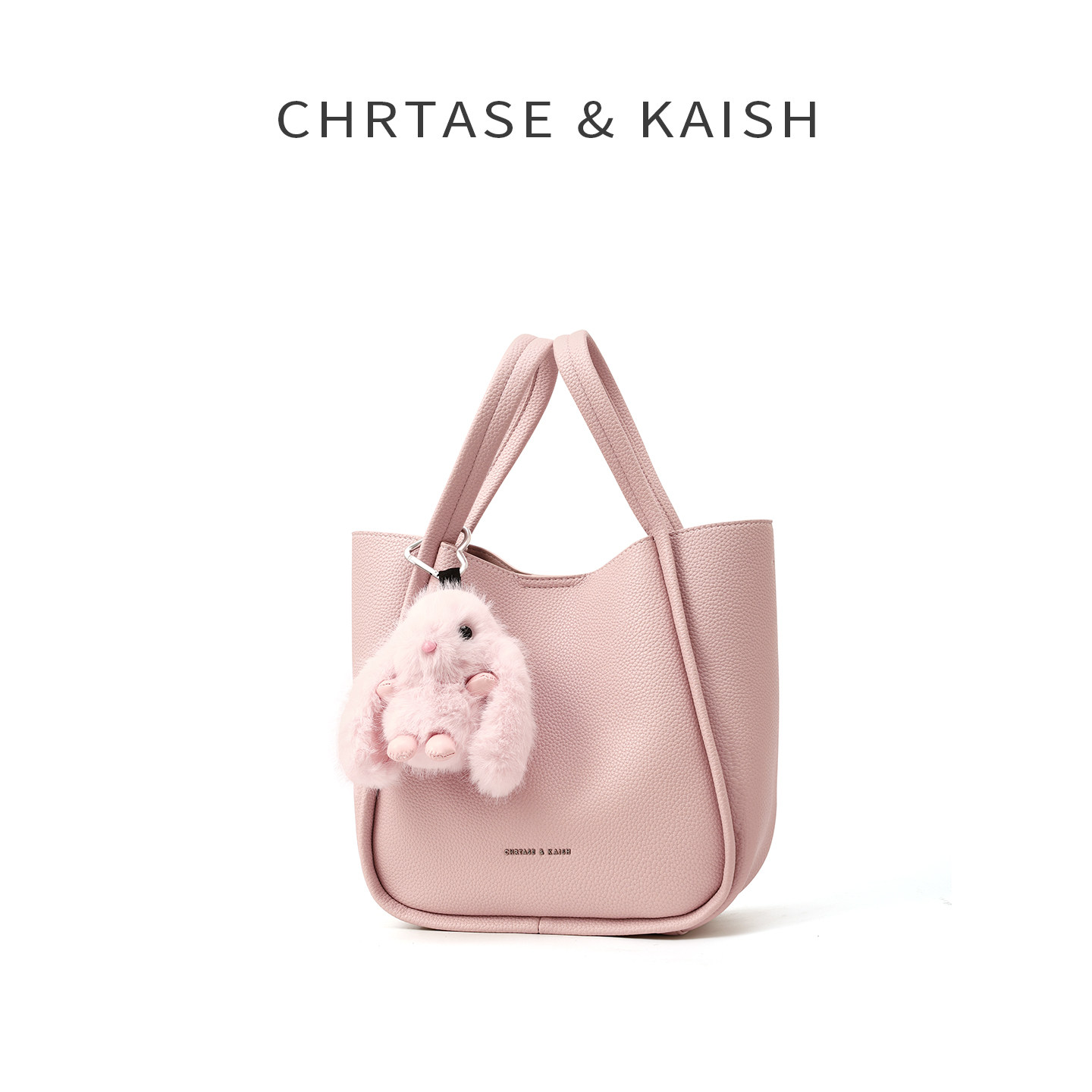 CHRTASE&KAISH官网包包女新款菜篮子包水桶包单肩斜挎包粉色包包