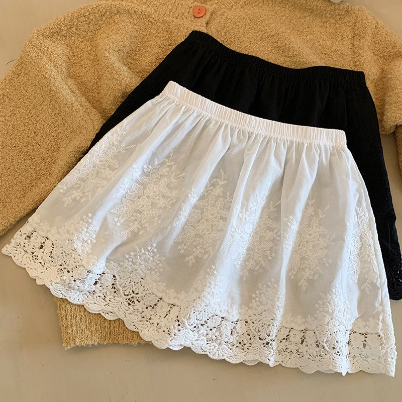 白色蕾丝雕花屁帘女叠穿毛衣内搭打底防露腰不臃肿外搭遮胯神器,女装/女士精品,大码半身裙,淘宝优惠券,粉丝福利购,淘宝优惠卷