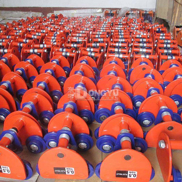 手推跑车手拉1吨/2吨/吨猫头吊单轨行车电动葫芦工字钢滑车重型