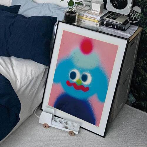 Jon Burgerman可爱卡通创意个性挂画艺术版画涂鸦客厅装饰画