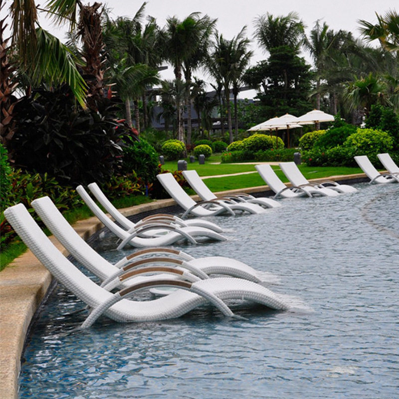户外躺床休闲游泳池沙滩椅防晒防水庭院花园酒店室外露天藤编躺椅,搬运/仓储/物流设备,立体仓库设备,淘宝优惠券,粉丝福利购,淘宝优惠卷