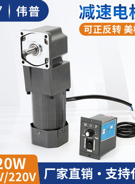 WUP110V减速电机M5120-401 5GU30K-RT调速齿轮马达5IK120RGN-CF