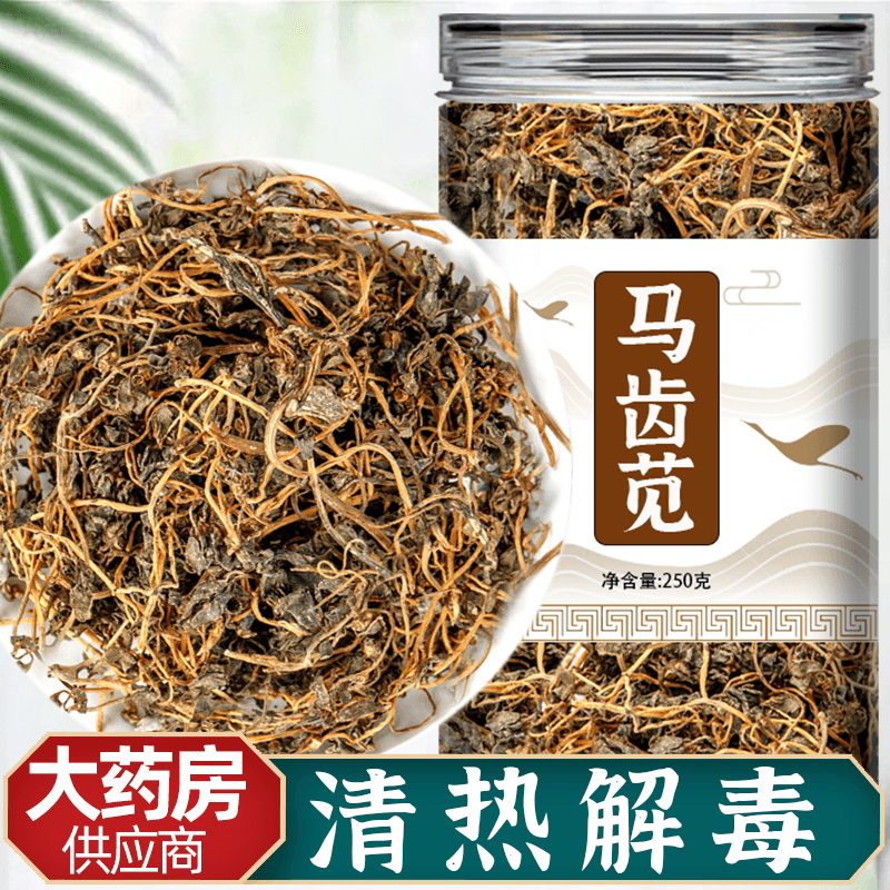 马齿苋中药材野生新鲜马齿笕马齿草马齿菜干货泡茶泡澡功效与作用