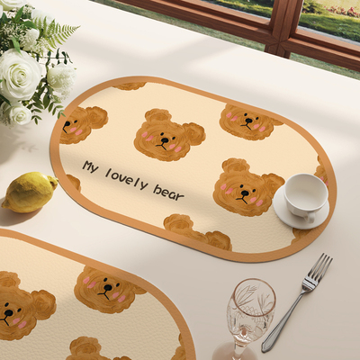 餐垫杯垫隔热垫皮革餐盘垫防水防污免洗防烫餐桌垫子锅碗垫餐具垫