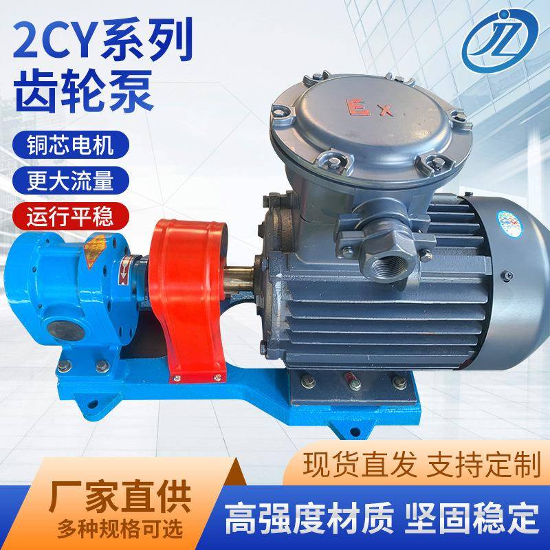 2CY-4.2齿轮泵铸铁齿轮油泵润滑油液压传动高压力输送齿轮泵