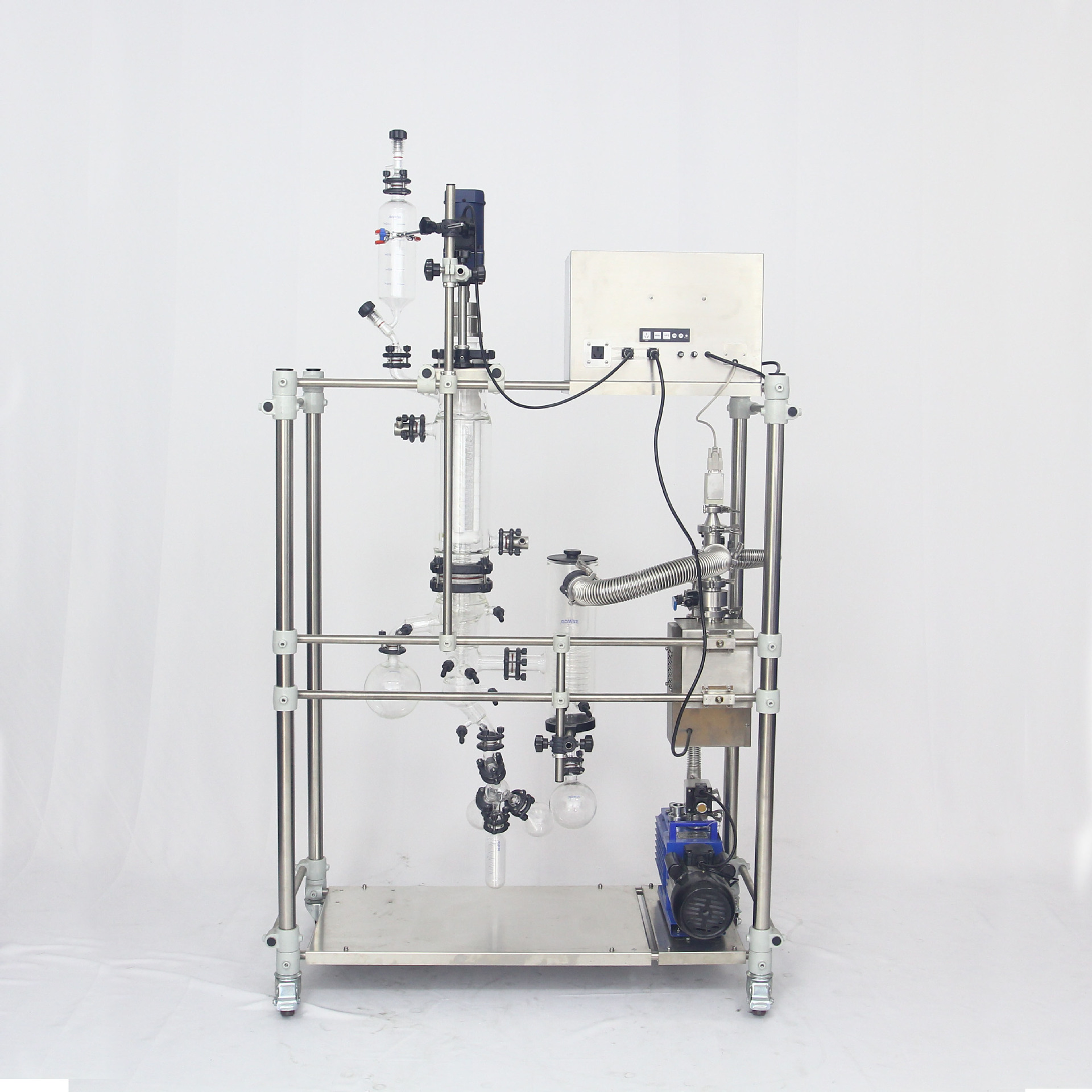 厂家 短程分子蒸馏装置 实验室刮膜短径蒸馏器化学分离设备