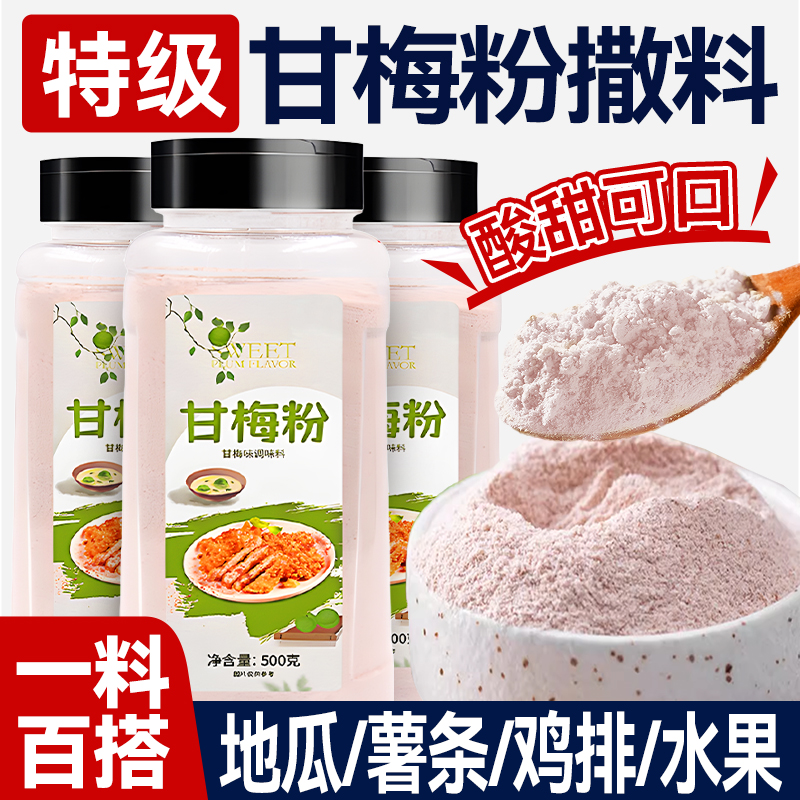 甘梅粉撒料500g酸梅粉梅子粉商用家用地瓜薯条炸鸡排撒粉小吃专用