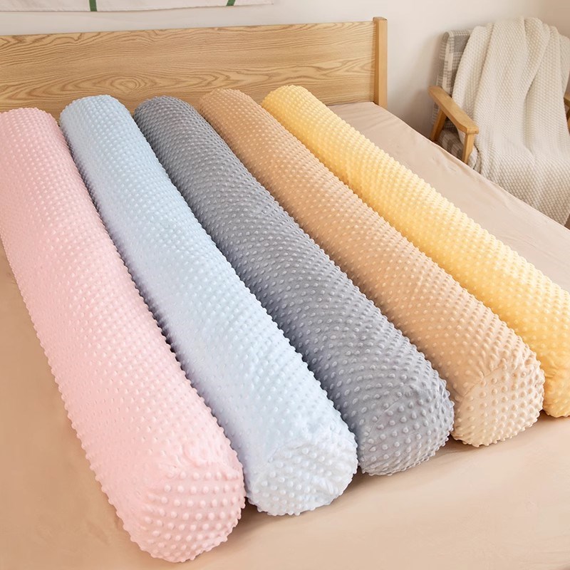 抱枕套无枕芯豆豆绒圆柱长条抱枕女生睡觉夹腿长条V枕床上靠枕垫