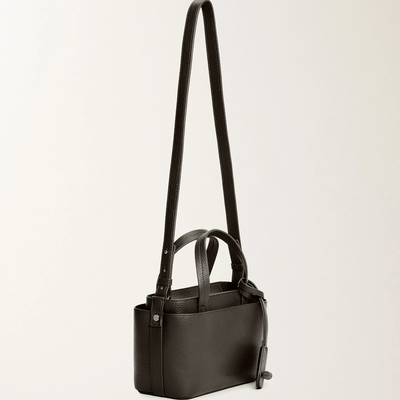 简约黑色腋下包女真皮手提包轻奢高级感单肩斜挎包