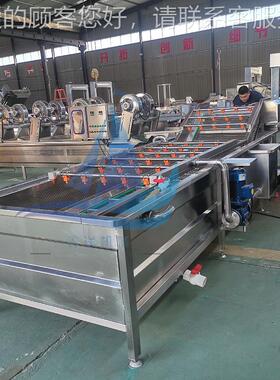 UNM果流蔬水清洗风干线 不锈钢净菜加工设 竹笋备春笋清洗风干设