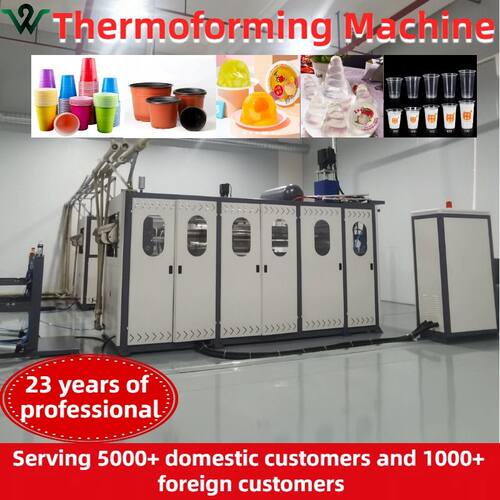 Disposable plastic equipment cup making machine