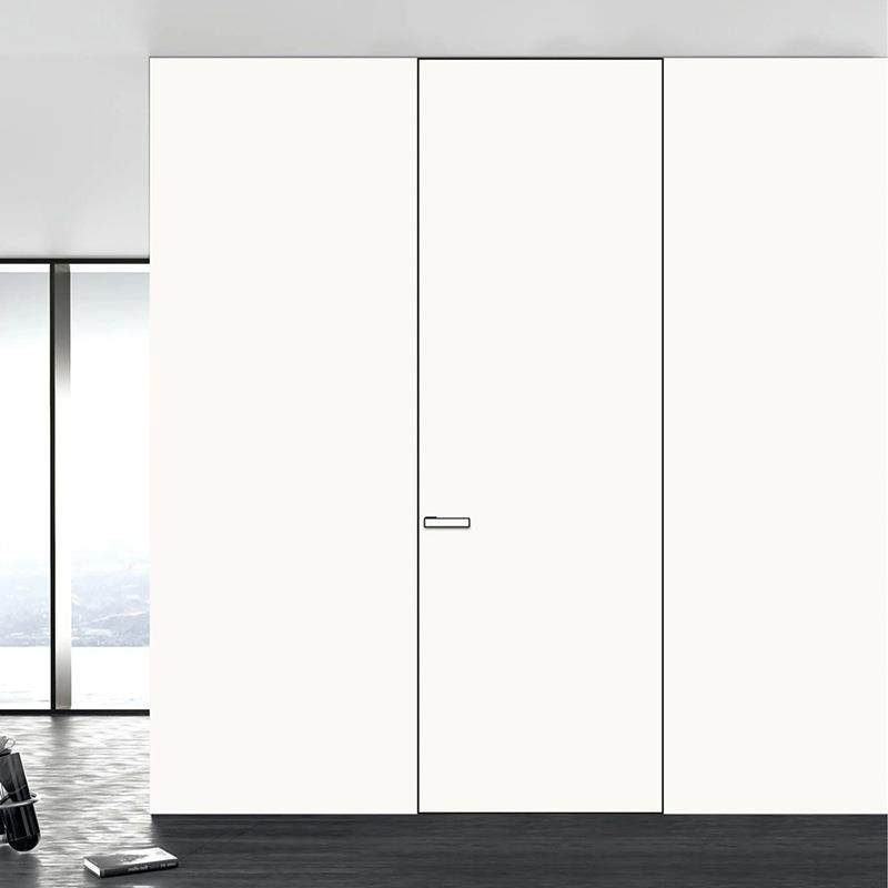 隐形门无框门极简隐框铝木门暗门平外内开可刷漆涂料门卧室隐藏门