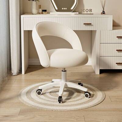 梳妆凳化妆女生家用卧室新款网红梳妆台美甲凳子滑轮化妆凳可升降