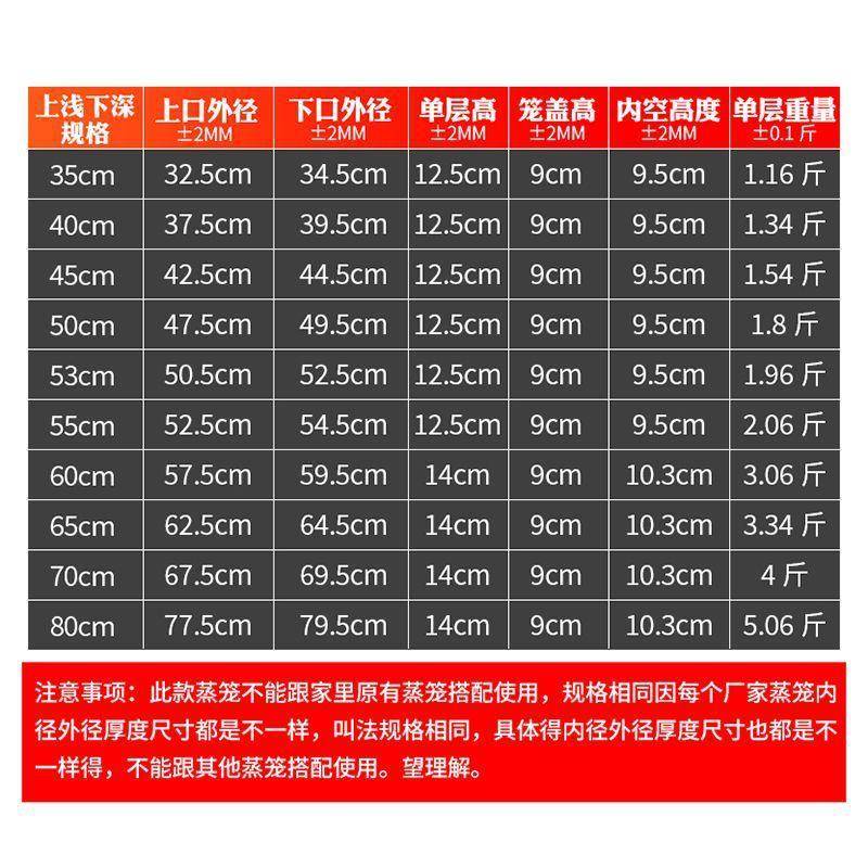 加..高厚不锈钢大蒸笼商用蒸屉酒流动店酒席蒸菜店红薯蒸加笼款其