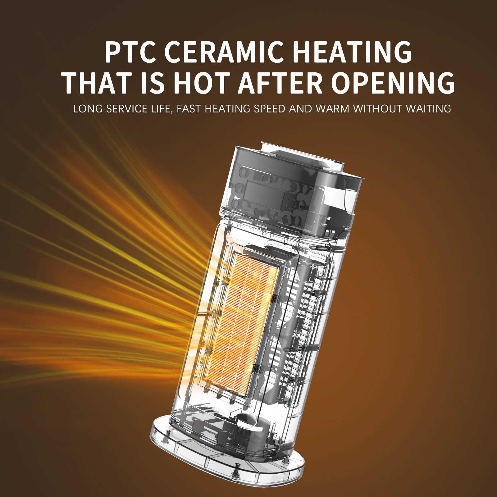 新款暖风机3D火焰加湿取暖器立式摇头遥控速热PTC电暖器工厂
