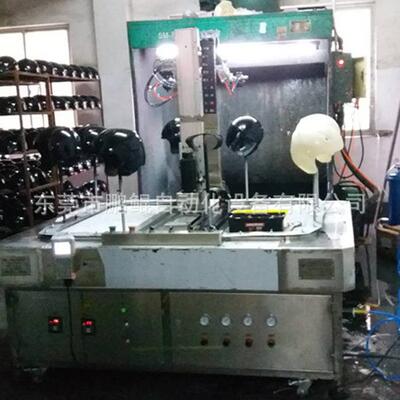 深圳ABS头盔安全帽喷涂机厂家直供新型工地安全帽头盔自动喷涂机