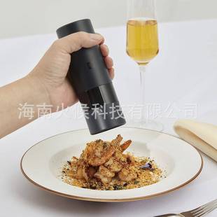 粉动研磨器黑胡椒粒研磨电器盐粉海调料家用白胡MGZ椒研磨瓶