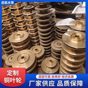 GDF管道泵叶轮水泵叶轮配件 水环真空泵铝青铜叶轮不锈钢IHG