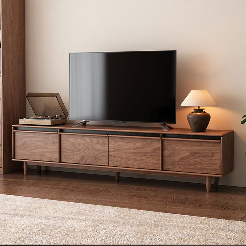 实木中古风电视柜茶几组合客厅家用2025新款收纳储物柜一体小户型
