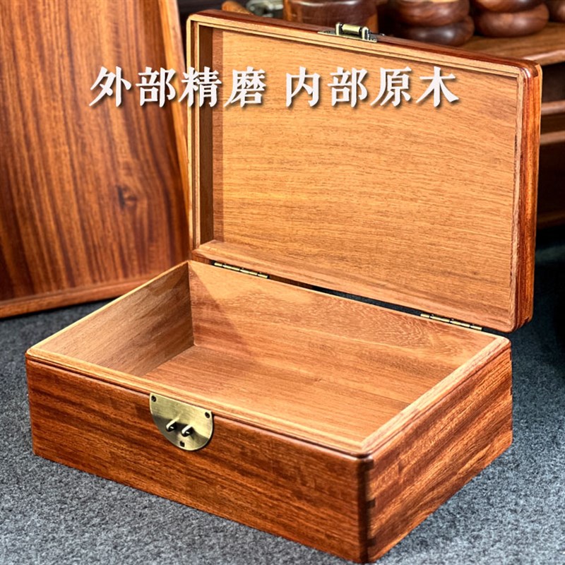 缅甸花梨红木喜鹊报喜首饰盒饰品收纳盒实木质螺钿工艺结婚木盒