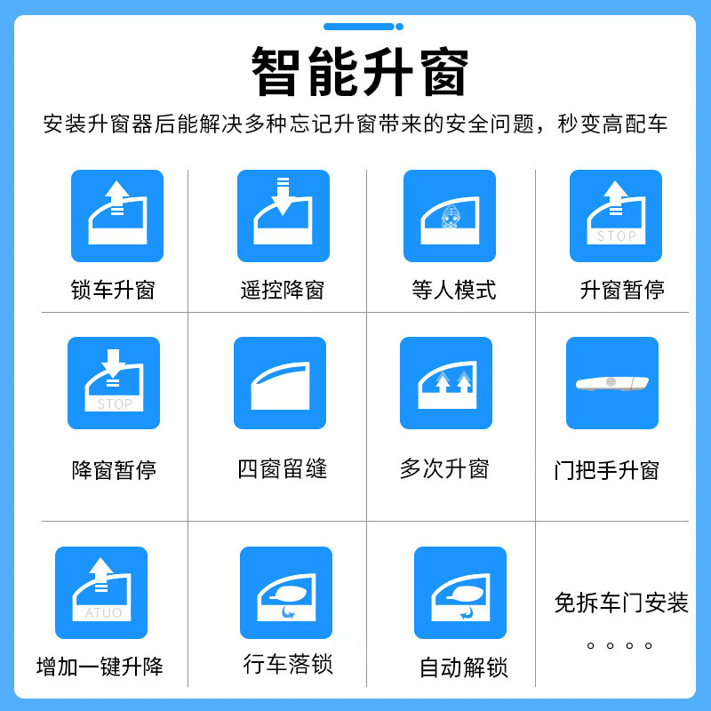 专用别克14-23款昂科威自动升窗器OBD 昂科威S PLUS一键升降改装