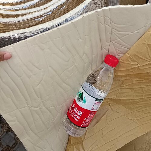 汽车隔音自粘发动机引擎盖车门大货车隔热棉压花纯铝板全车防火棉