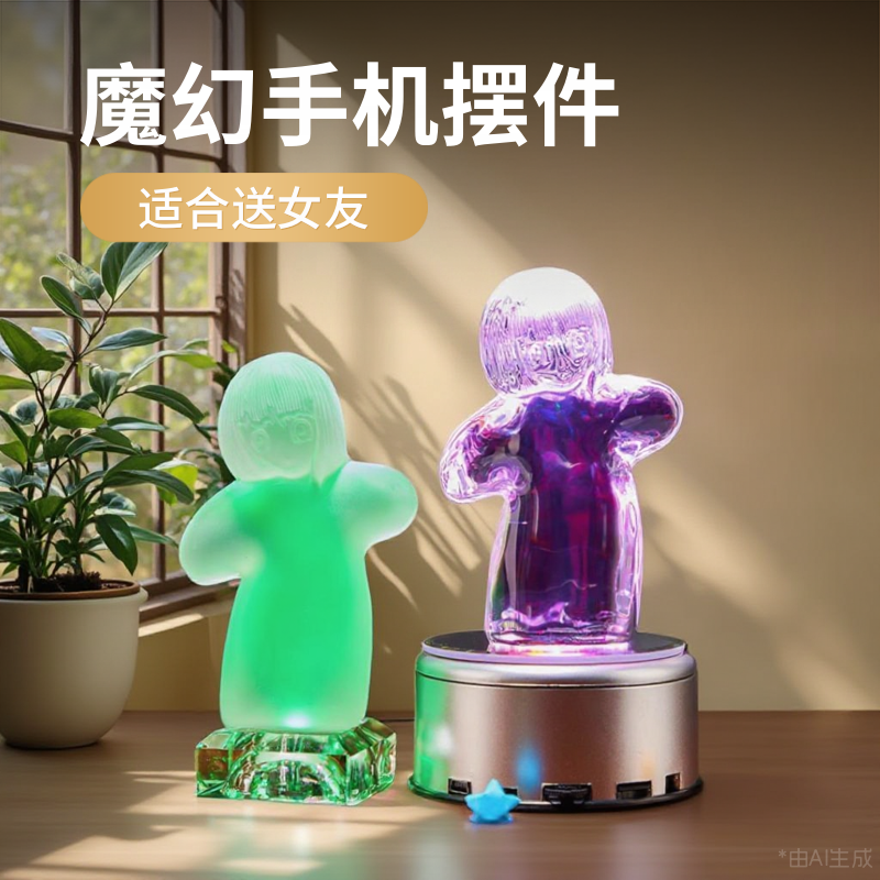 魔幻手机傻妞归来2代发声水晶