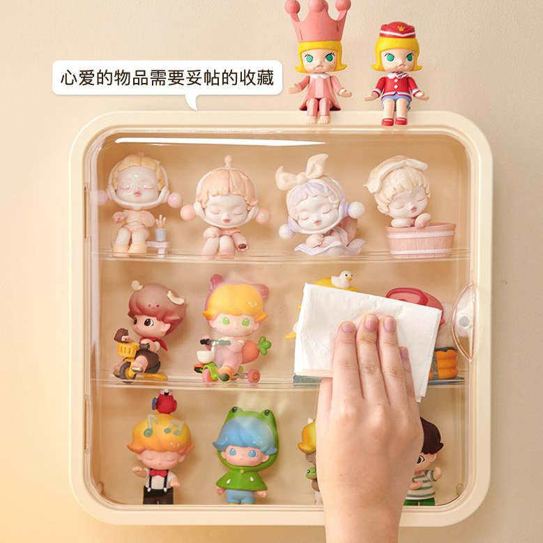 10cm棉花娃娃收纳防尘展示盒