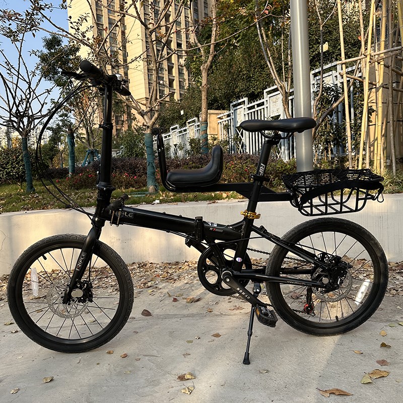 适用大行自行车儿童座椅带车筐代驾折叠电动车快拆前坐垫亲子遛娃