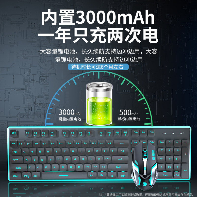 X7S无线键盘滑鼠组 RGB背光静音机械手感金属面板