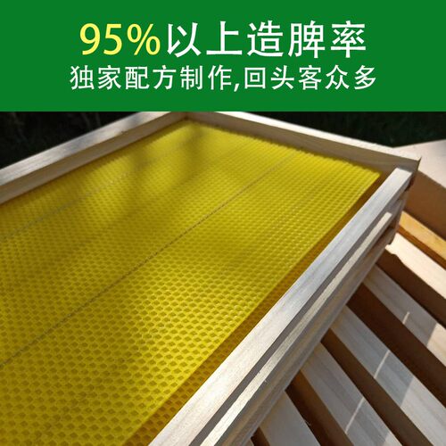 带框巢础成品巢框巢脾中蜂意蜂杉木巢基蜜蜂巢框养蜂工具蜂箱包邮