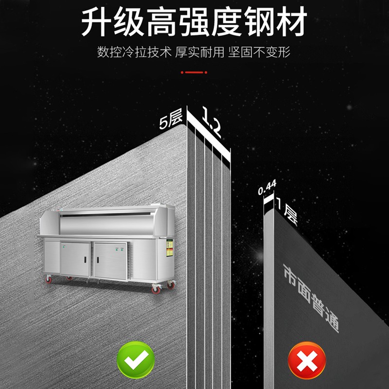 平吸款无烟烧烤车水电覆合摆摊环保净化器免清洗烧烤机烧烤炉商用
