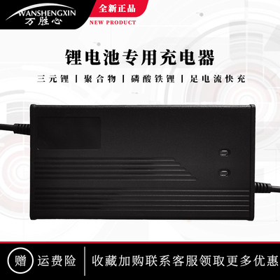 输入110V电动车锂电池充电器12V24V48V60V72V2A欧美台湾国外通用