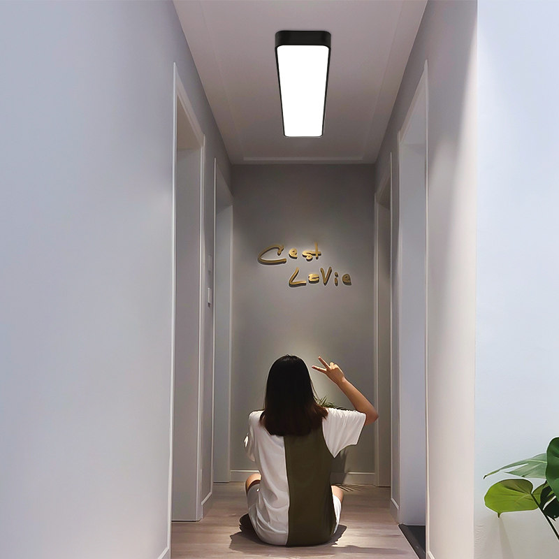 长方形吸顶灯led现代简约走廊过道灯玄关灯入户阳台长条灯厨房灯