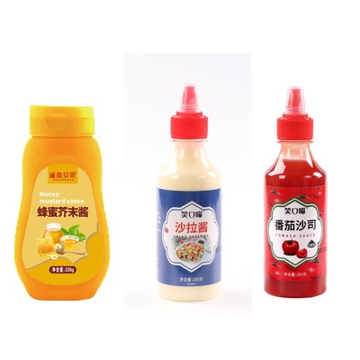 【主播专享】笑口喵蜂蜜芥末酱沙拉酱寿司三明治饭团 番茄沙司280